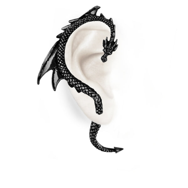 The Black Dragon's Lure Ear-Wrap by Alchemy Gothic