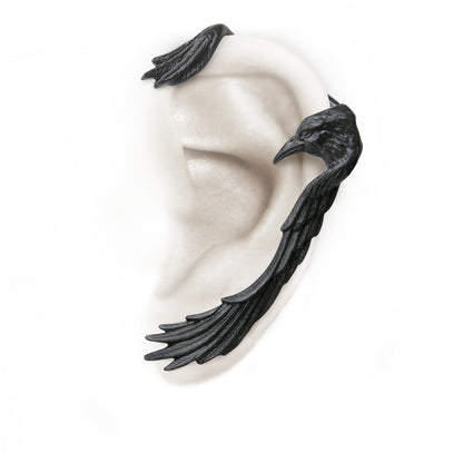 Raven Wing Ear-Wrap by Alchemy Gothic
