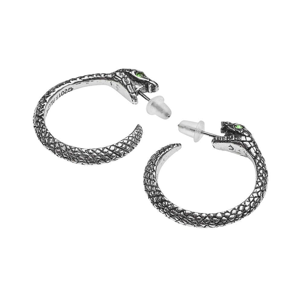 Serpent Hoop Earrings by Alchemy Gothic