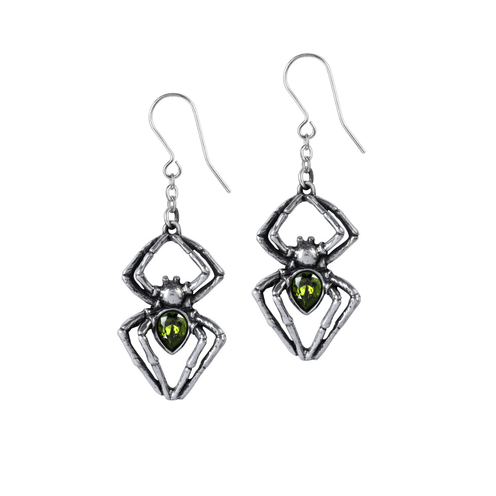 Emerald Venom Earrings by Alchemy Gothic