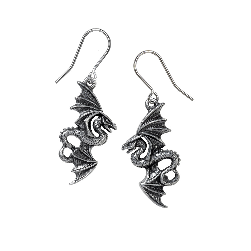 Flight of Airus Earrings by Alchemy Gothic