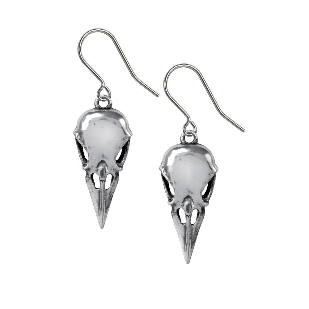 Coeur Crane Earrings by Alchemy Gothic
