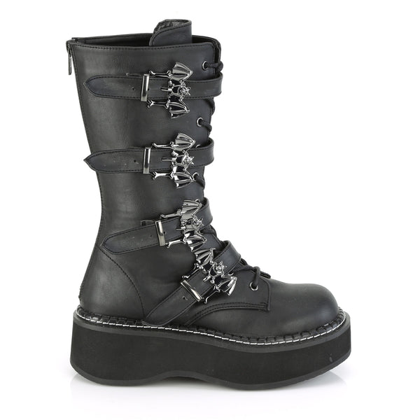 EMILY-322 Bat Buckle Boots by Demonia