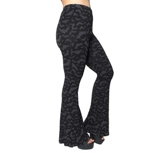 Bat Repeat Flare Leggings by Kreepsville 666