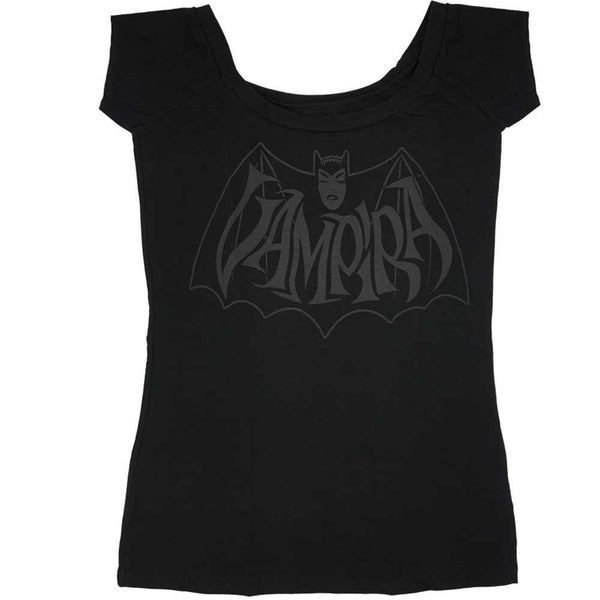 Vampira Retro Bat Dark Shoulder Top by Kreepsville 666