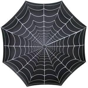 Skull Handle Spiderweb Umbrella by Kreepsville 666