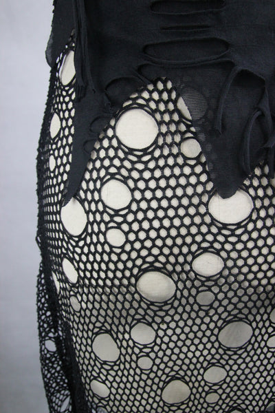 Zephyr Skull & Bones Mesh Net Dress by Devil Fashion