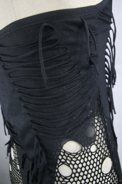 Zephyr Skull & Bones Mesh Net Dress by Devil Fashion