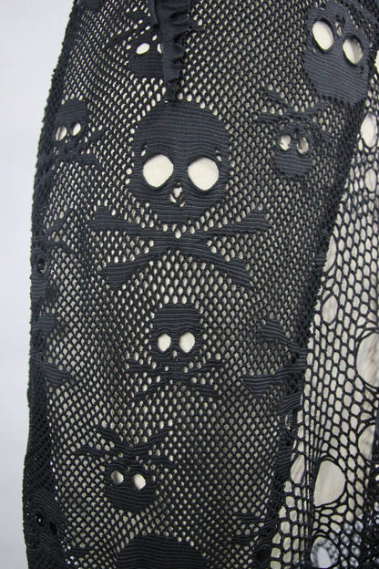 Zephyr Skull & Bones Mesh Net Dress by Devil Fashion