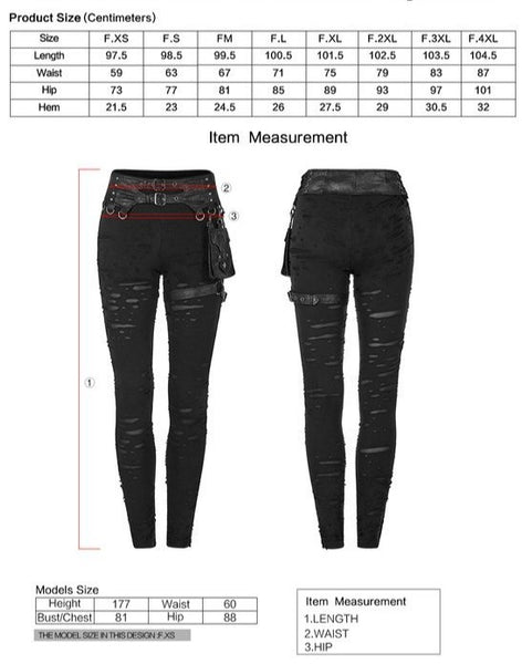 The Kill Ripped Leggings by Punk Rave