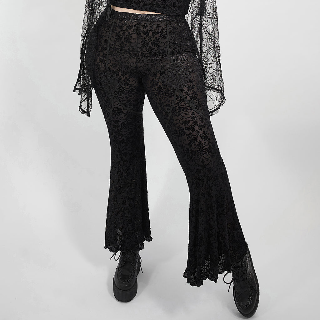 Love At Dusk Bell Bottom Pants by Punk Rave