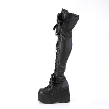 KERA-303 Bow Thigh High Boots by Demonia