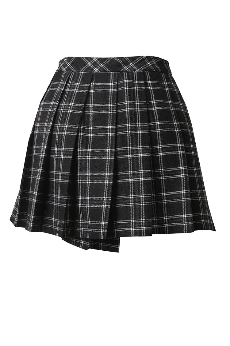 Punk Plaid Pleated Skirt by Dark In Love The Dark Side of Fashion