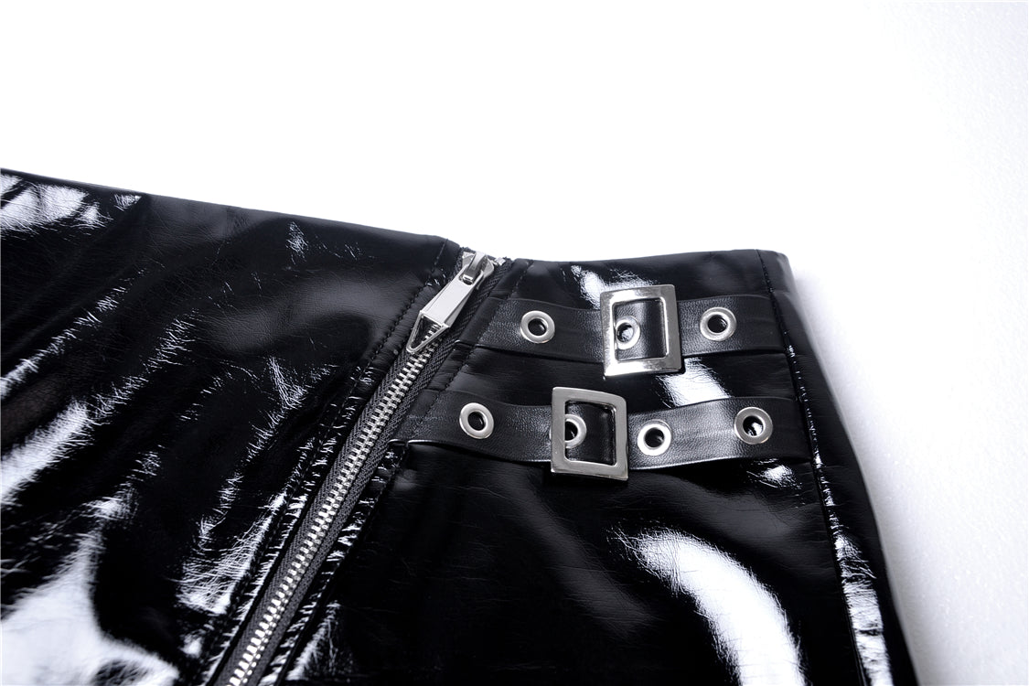 Rock & Love PU Leather Skirt by Dark In Love