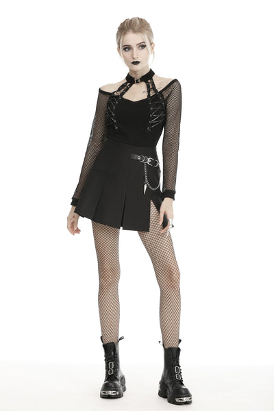 Punk Metal Chain Skirt by Dark In Love