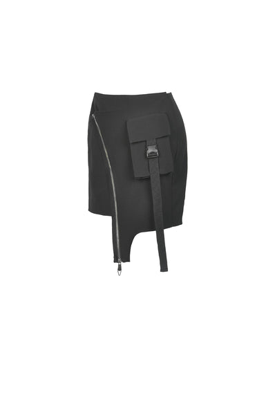 Irregular Zipper Skirt by Dark In Love