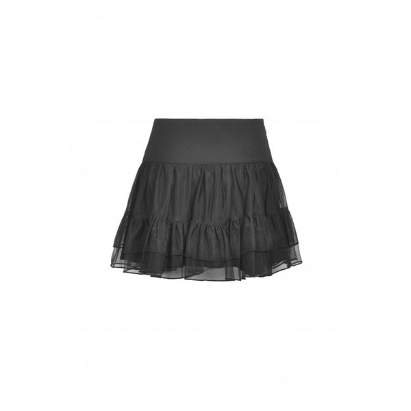 Abandoned Skulls Frill Skirt by Dark In Love