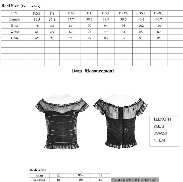 Dolly Ruffle Top by Punk Rave