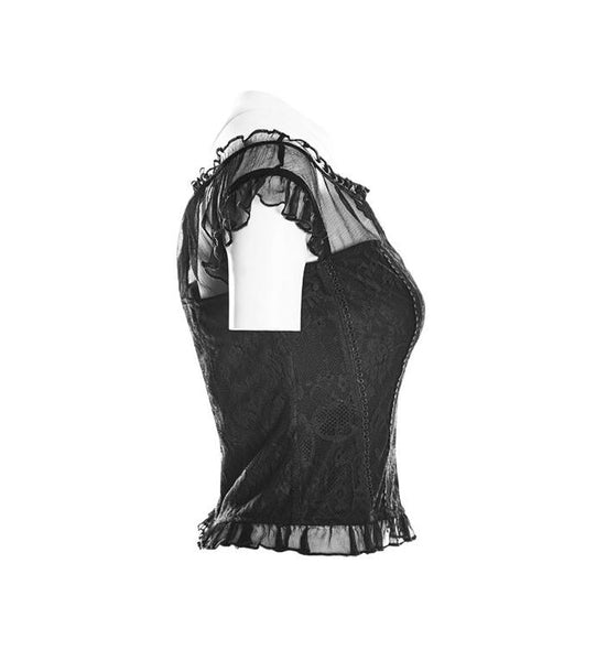 Dolly Ruffle Top by Punk Rave