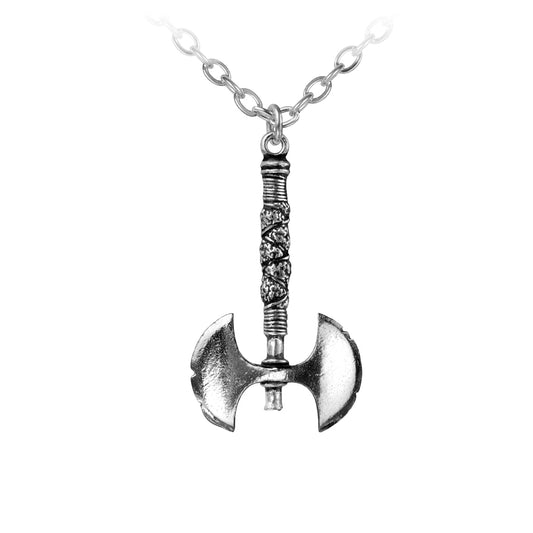 Double Axe Pendant Necklace by Alchemy Gothic