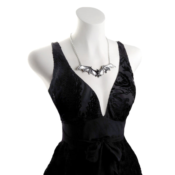 Gothic Bat Necklace by Alchemy Gothic
