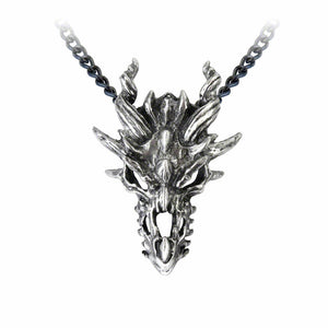 Dragon Skull Pendant Necklace by Alchemy Gothic