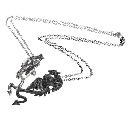 Draconic Tryst Necklace Pair by Alchemy Gothic