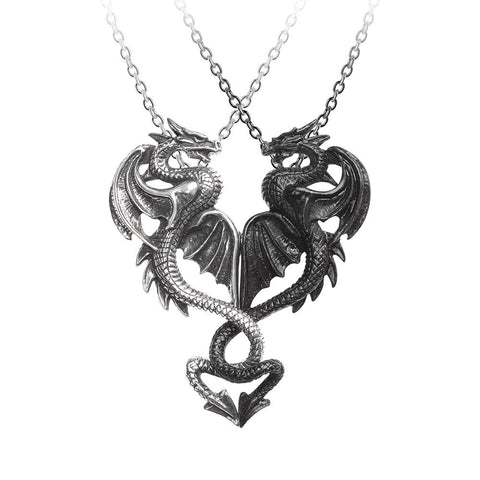 Draconic Tryst Necklace Pair by Alchemy Gothic