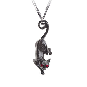 Black Cat Necklace by Alchemy Gothic