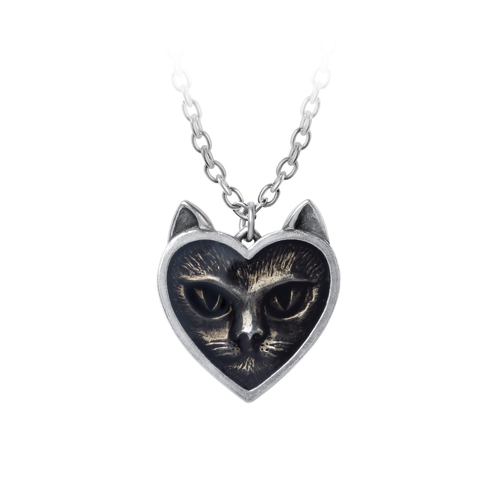 Love Cat Pendant Necklace by Alchemy Gothic