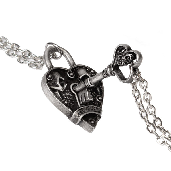 Key To Eternity Couples Pendant Necklaces by Alchemy Gothic