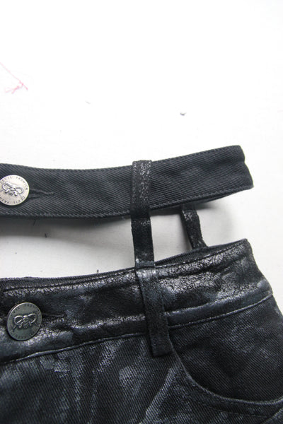 Cyanide Shredded Shorts by Devil Fashion