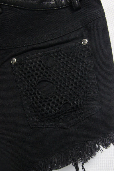 Cyanide Shredded Shorts by Devil Fashion