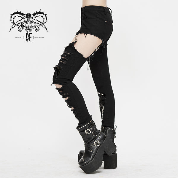 Mayhem Shredded Pants by Devil Fashion
