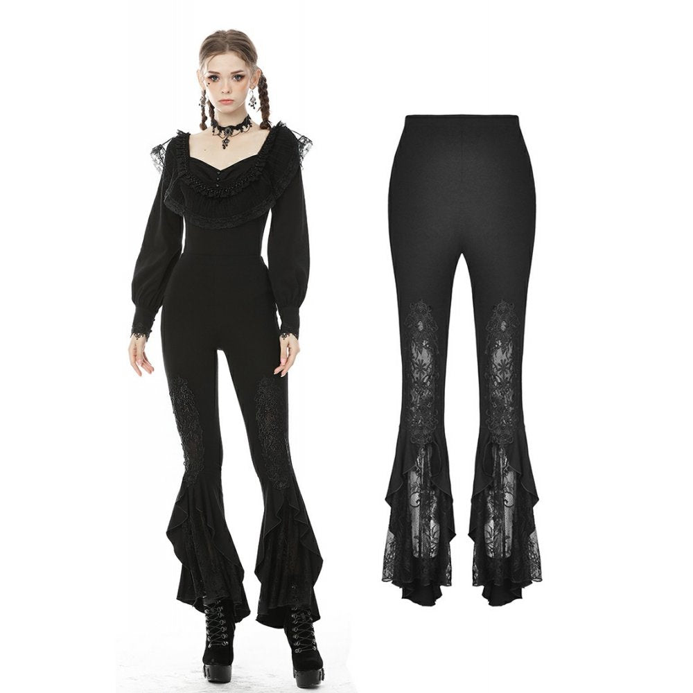 Last Dance Lacey Flare Leggings by Dark In Love
