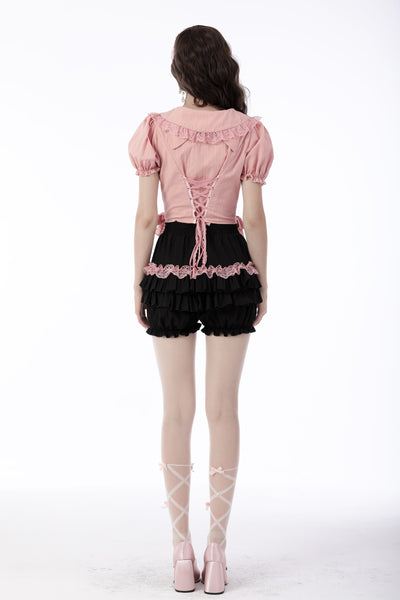 Runaway Frilly Lantern Shorts by Dark In Love