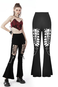 Heavy Riff Flared Pants by Dark In Love