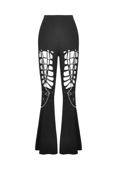 Heavy Riff Flared Pants by Dark In Love