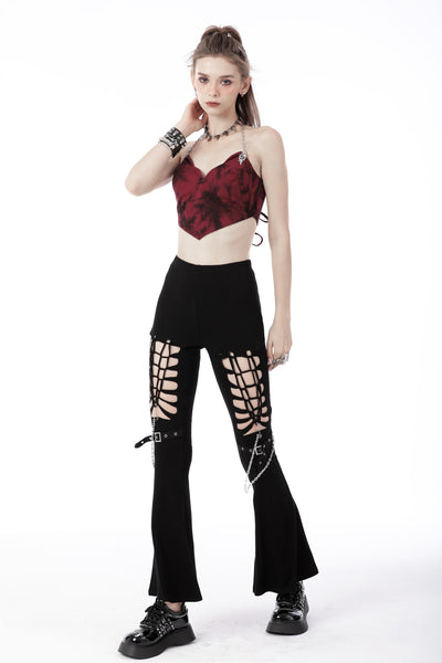 Heavy Riff Flared Pants by Dark In Love
