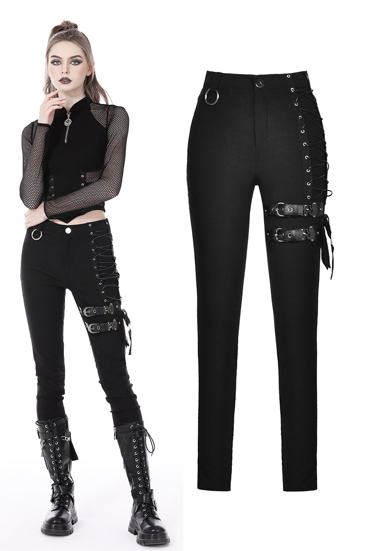 Rock & Rebel Buckle Lace Up Pants by Dark In Love – The Dark Side of ...