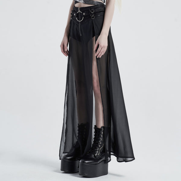 No Time For Sorrow Sheer Skirt by Punk Rave