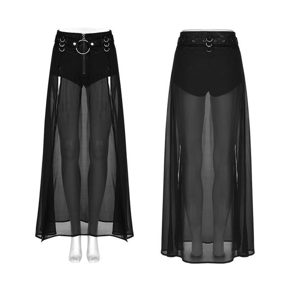No Time For Sorrow Sheer Skirt by Punk Rave