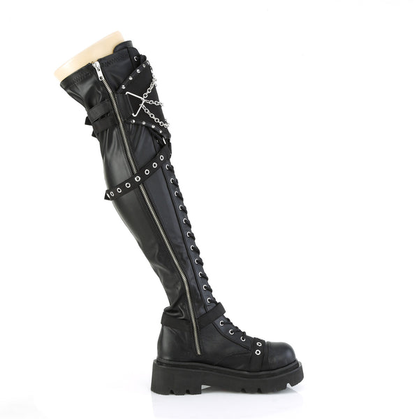 RENEGADE-320 Over-The-Knee Boots by Demonia