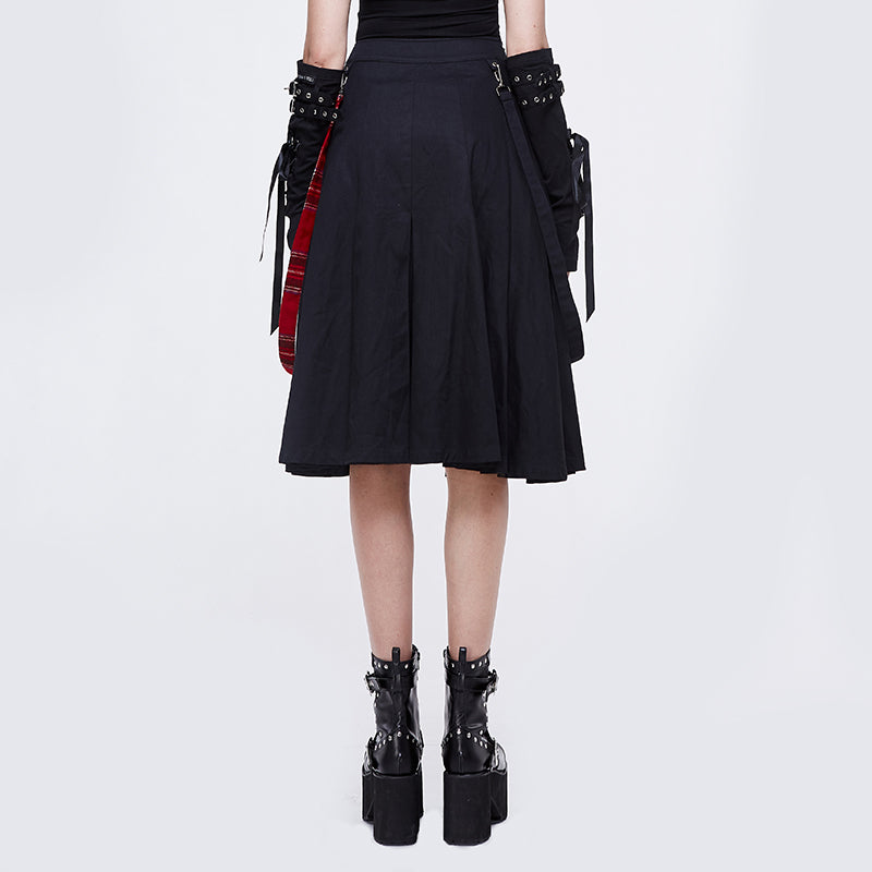 Dark Awakening Plaid Skirt by Devil Fashion