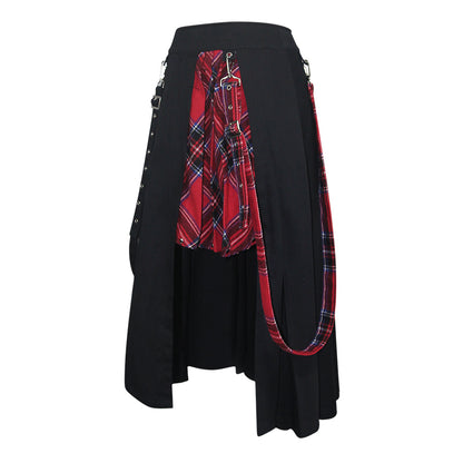 Dark Awakening Plaid Skirt by Devil Fashion