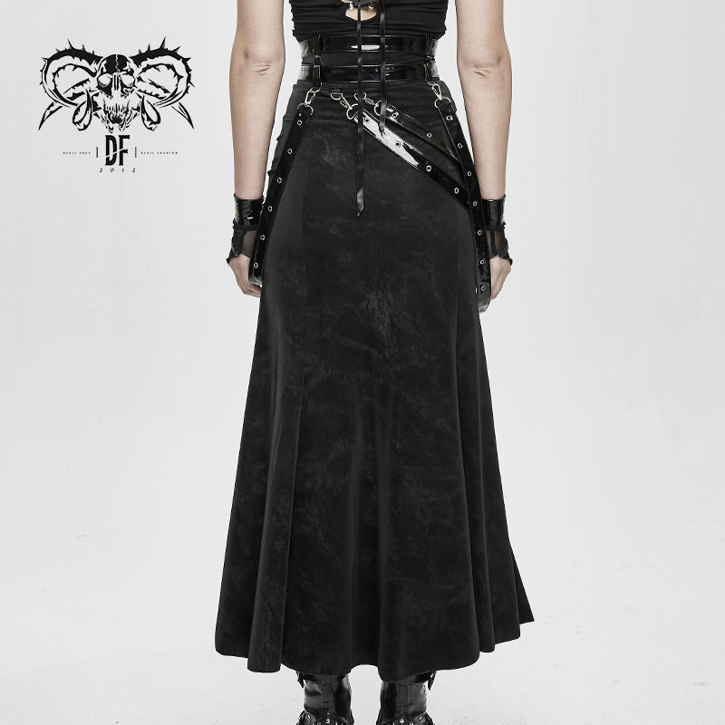 Merciless Tale High Slit Skirt by Devil Fashion