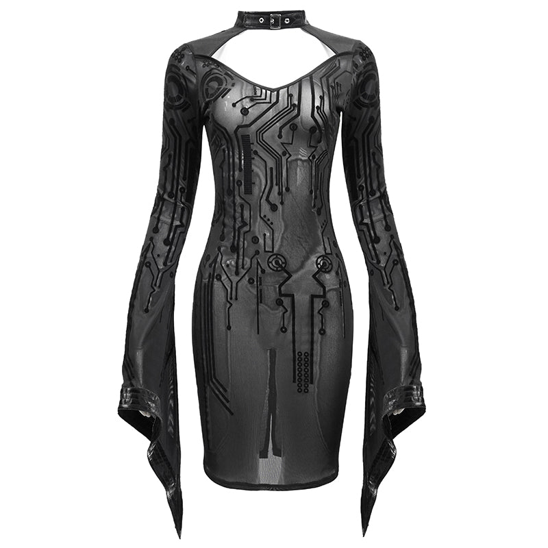Droid Sheer Dress by Devil Fashion