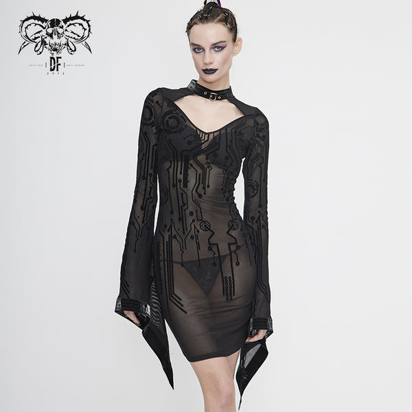Droid Sheer Dress by Devil Fashion