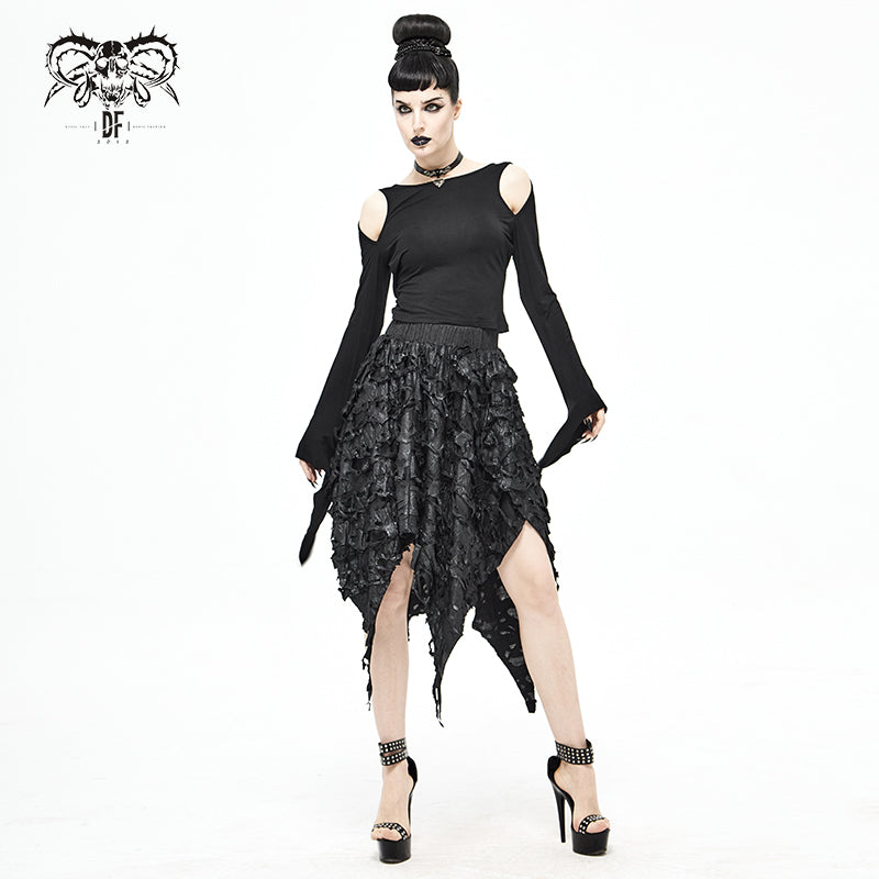 Gothic Tattered Skirt by Devil Fashion