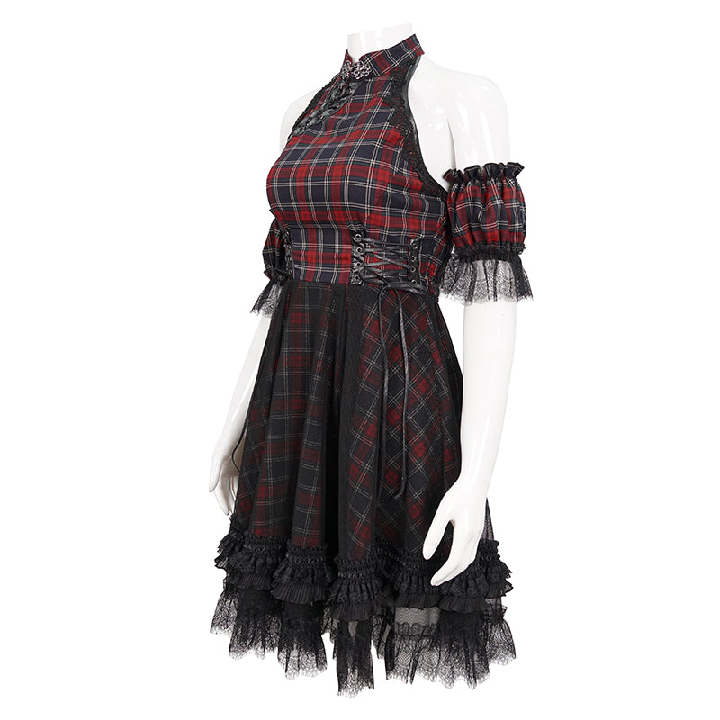 Darlene Punk Plaid Dress by Devil Fashion The Dark Side of Fashion Darlene Punk Plaid Dress by Devil Fashion The Dark Side of Fashion